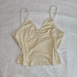 Brandy Melville/John Galt cream cami top